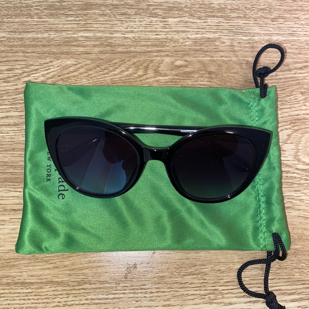 Kate Spade Black Cat-Eye 'Samantha' Sunglasses